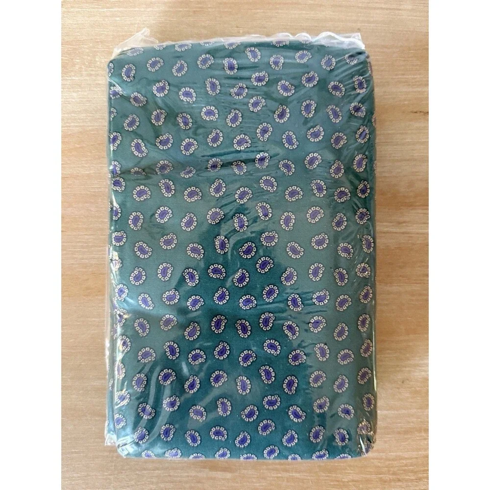 NEW Vintage Lauren Ralph Lauren Paisley 2 Irregular Pillowcase Green Purple King